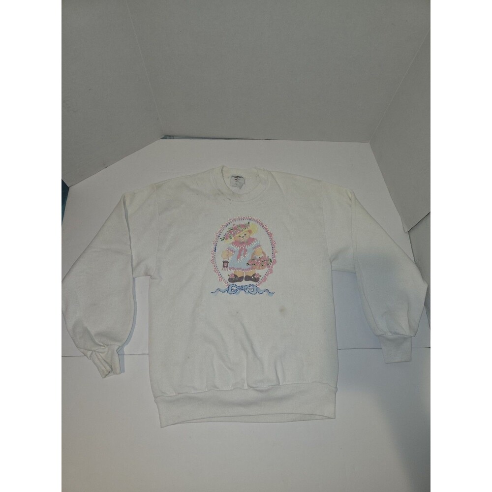 Vintage Jerzees Teddy Bear Graphic Sweater M                                #271